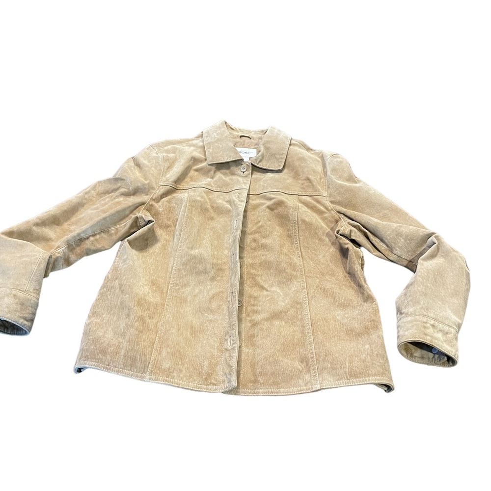 Vintage Cherokee Genuine‎ Leather Suede Coat XL Tan - Picture 9 of 16